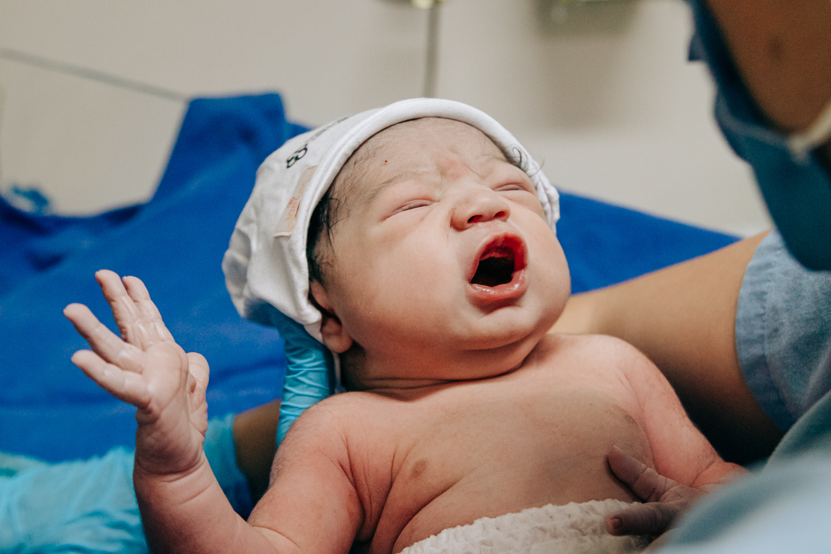 Fotografia e video de parto cesárea na clinica maternidade Santa Helena em florianópolis fotografa palhoça Thayane Peters Fotografia especializada em 