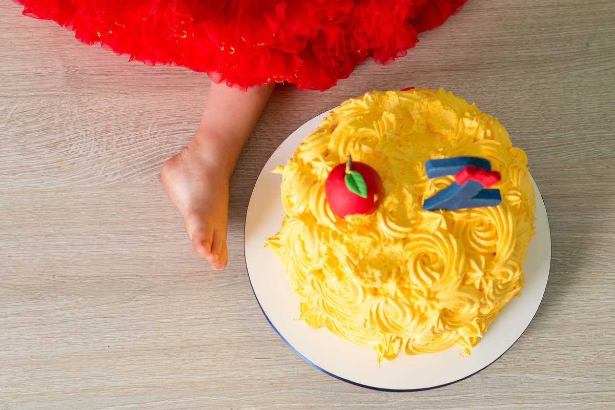 bolo da branca de neve