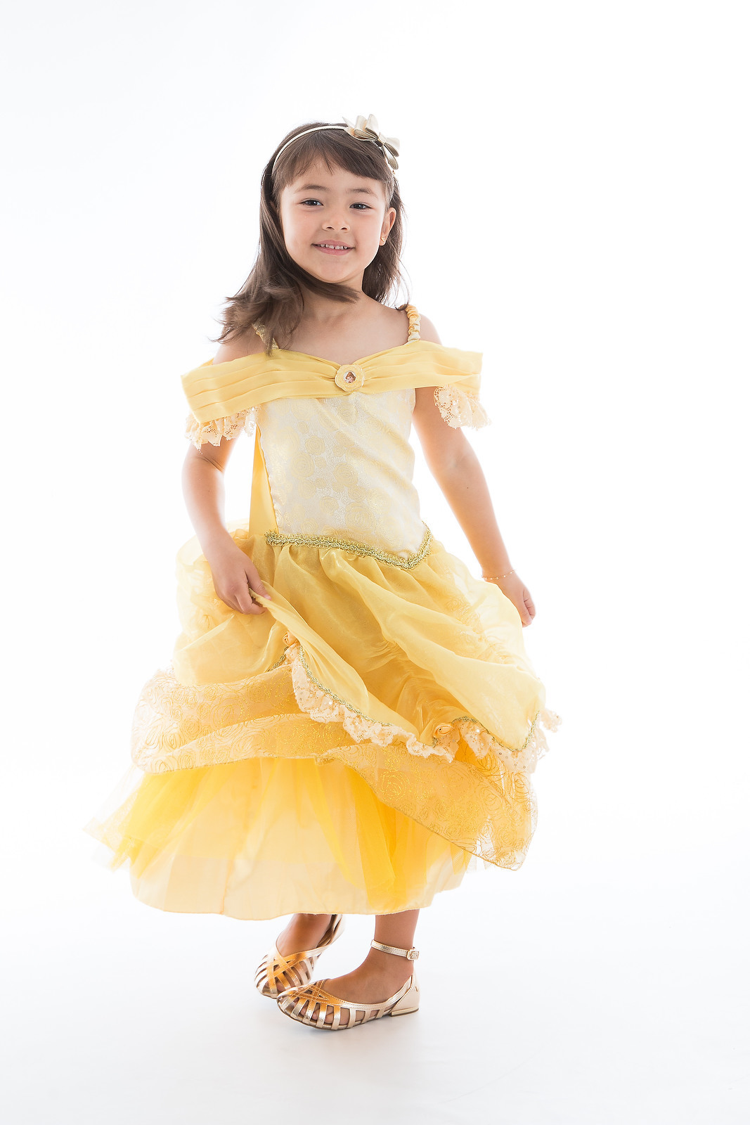 Ensaio menina tema bela e a fera disney clean