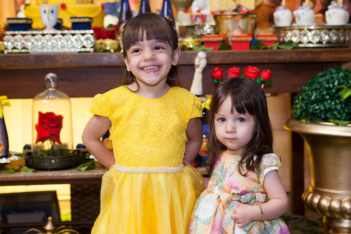 festa de menina , a bela e a fera , buffet Miniland