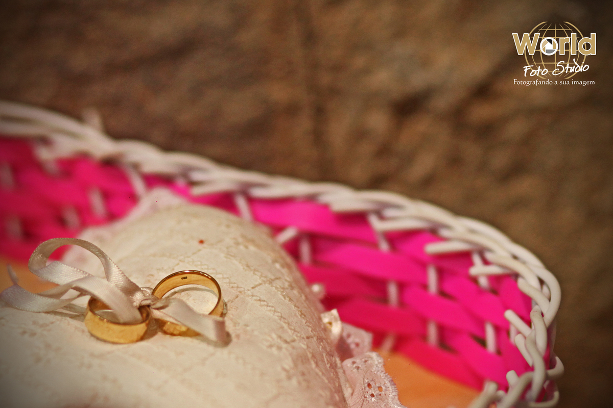 Fotografia de alianças casamento