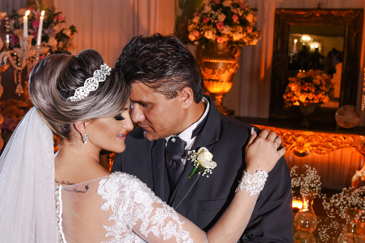 noivos no buffet em fortaleza