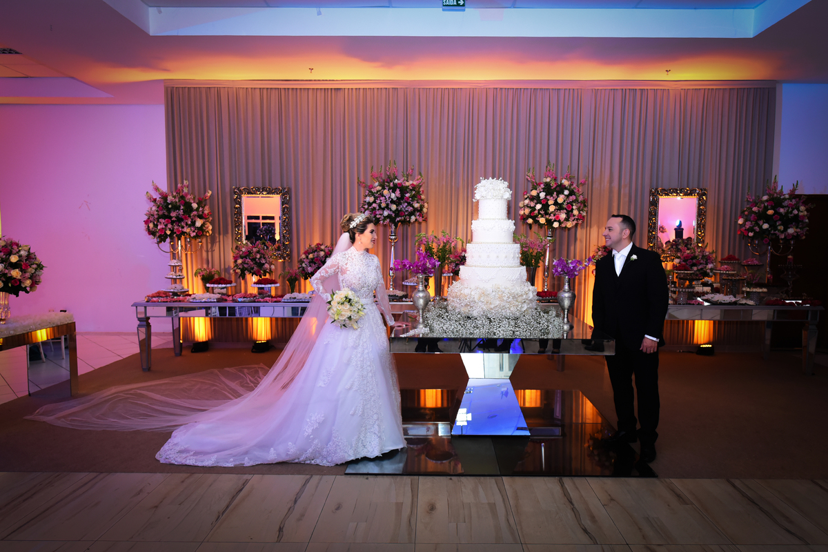 Linda decoração de casamento no AABB  de fortaleza