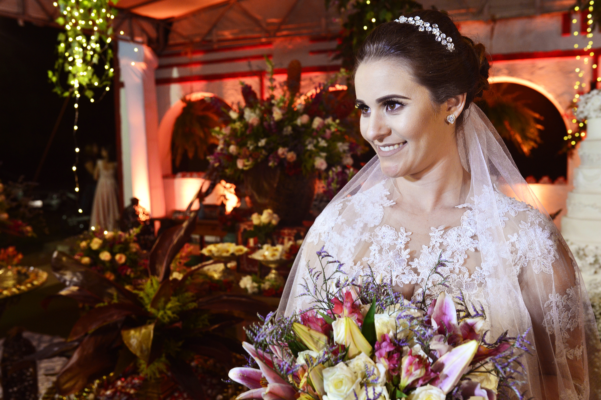 Noiva no casamento em fortaleza