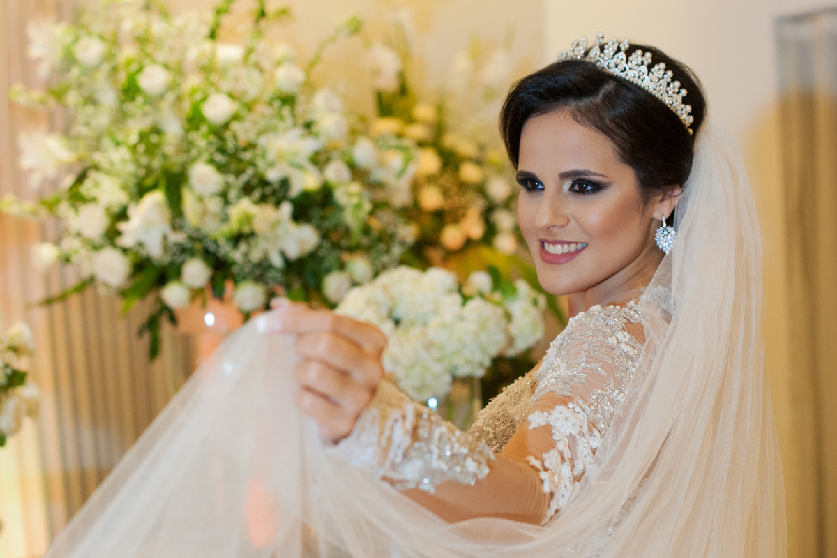 Linda sessão de fotos da noiva