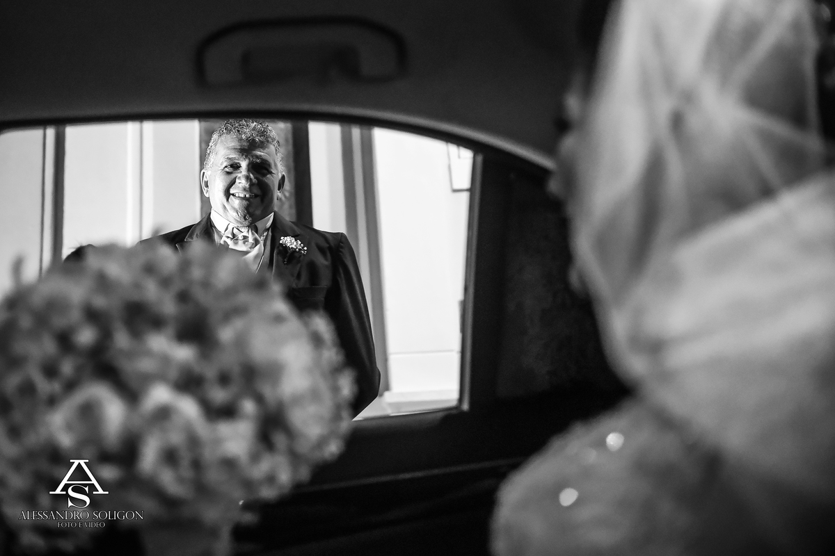 Pai e noiva em fortaleza