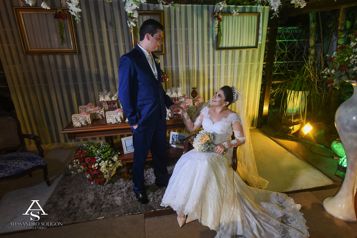 Retrato dos noivos em fortaleza