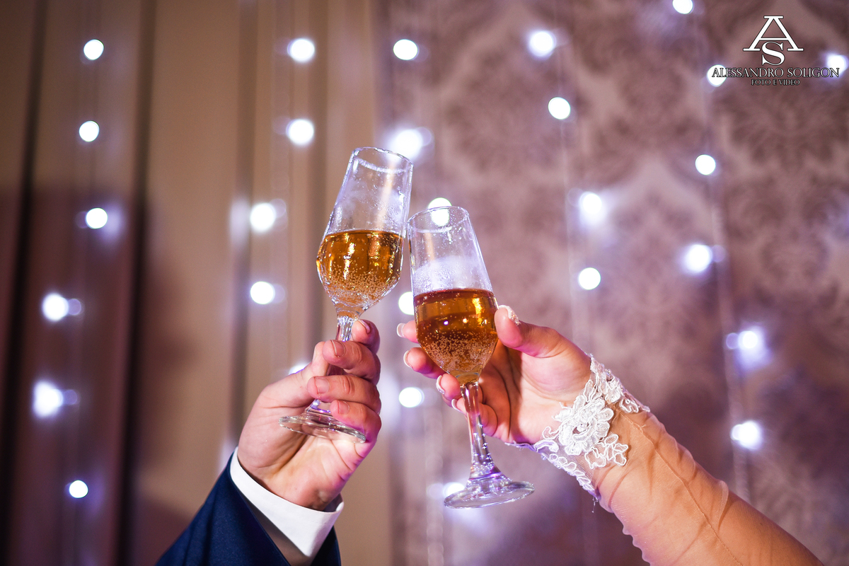 Brinde dos noivos em fortaleza