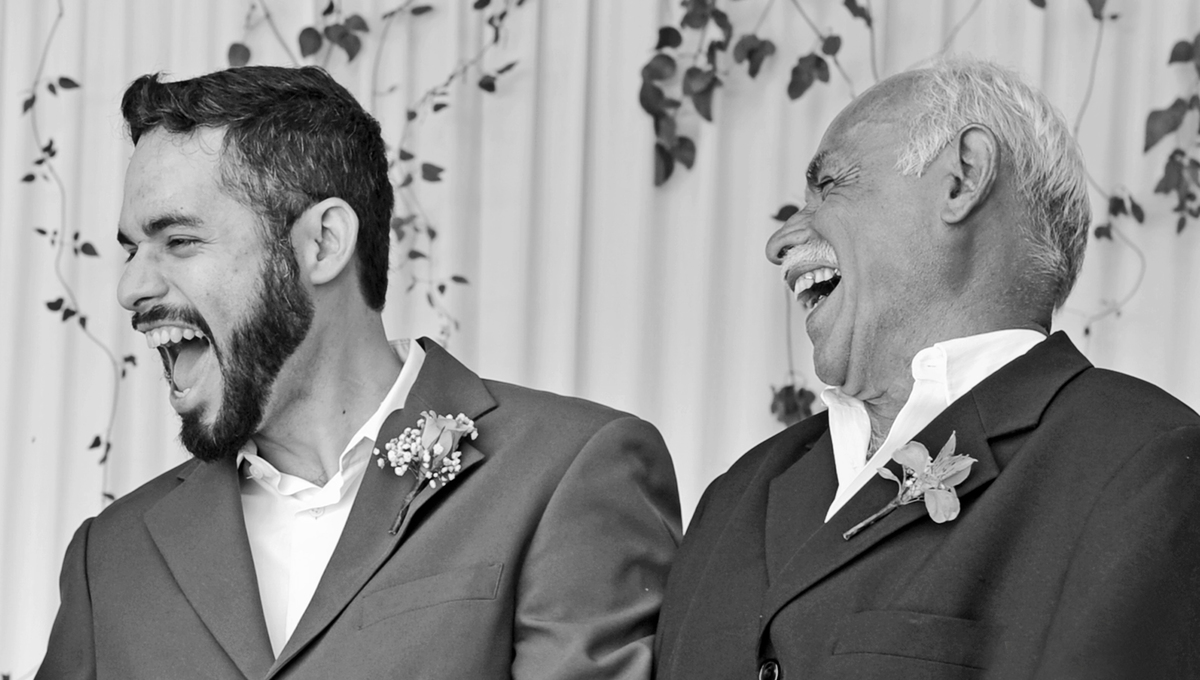 Linda cerimonia de casamento