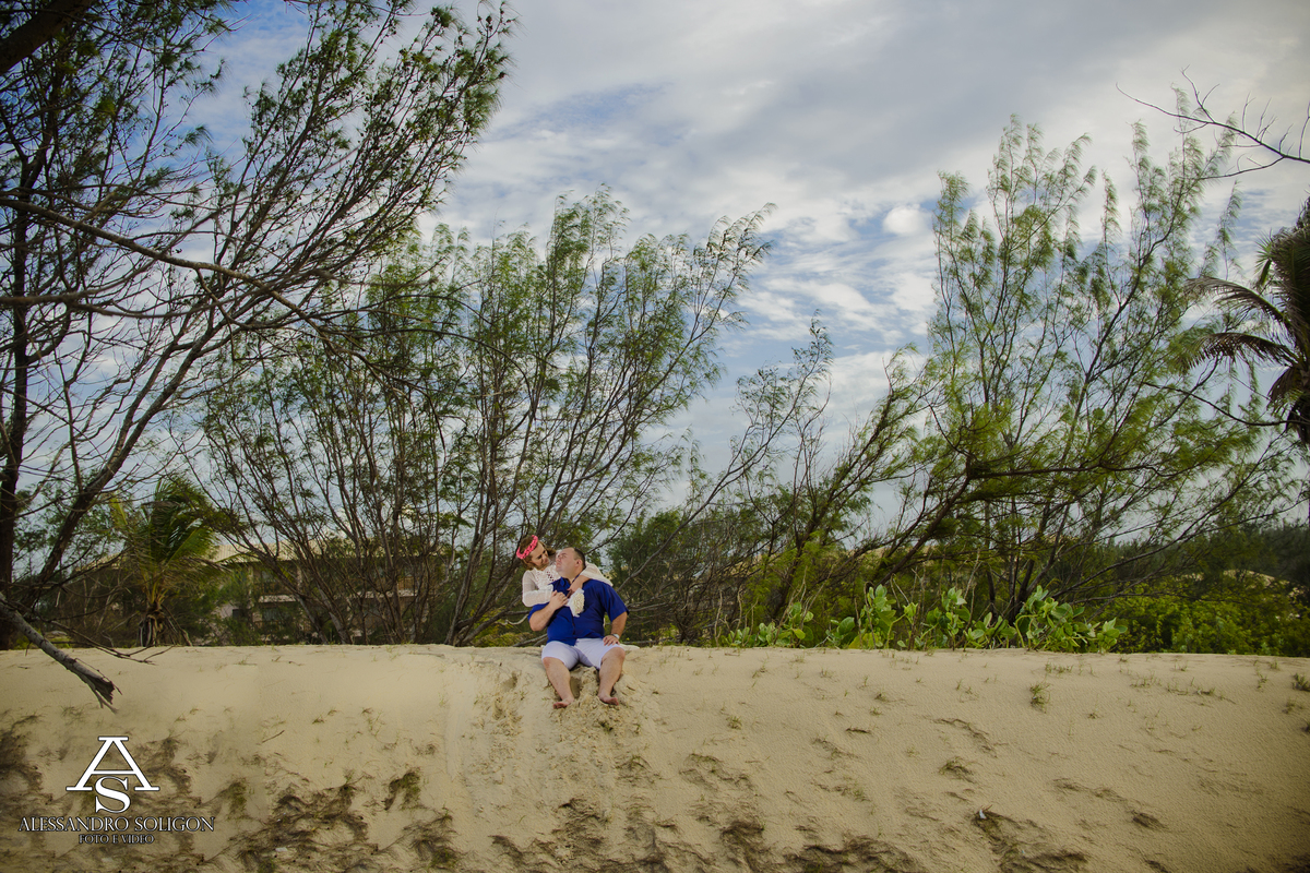 Fotografia de casamento na praia de fortaleza