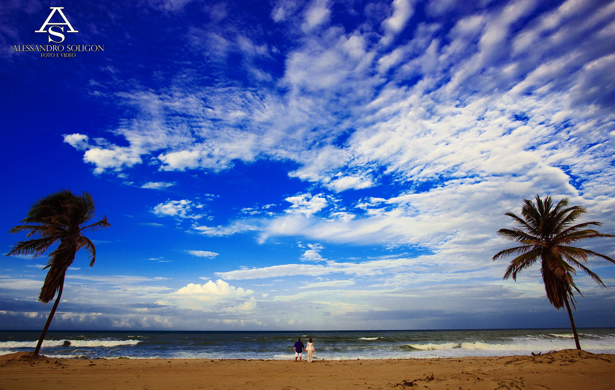 Lindas fotos de casamento na praia