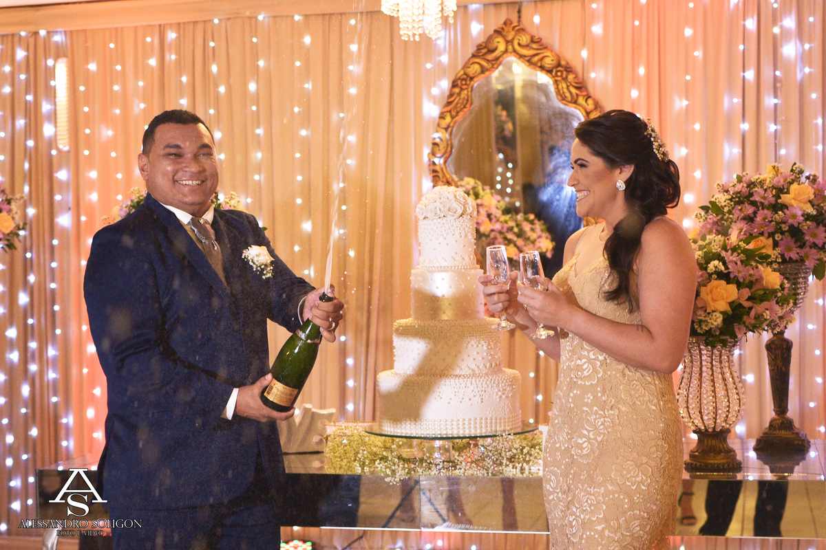 Brinde dos noivos em fortaleza