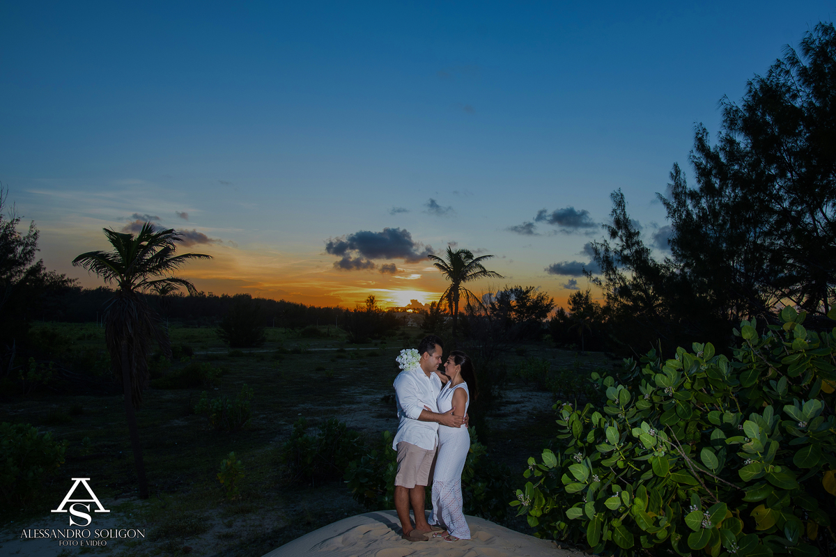 Fotografia de casamento na praia de fortaleza