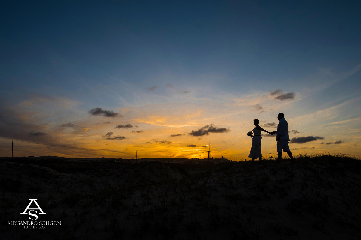 Casamento no por do sol em fortaleza