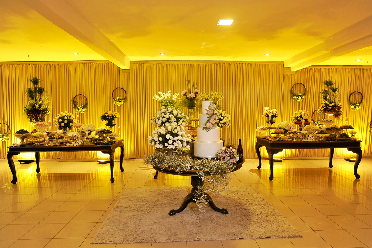 A decoração do casamento no Marina Park Hotel