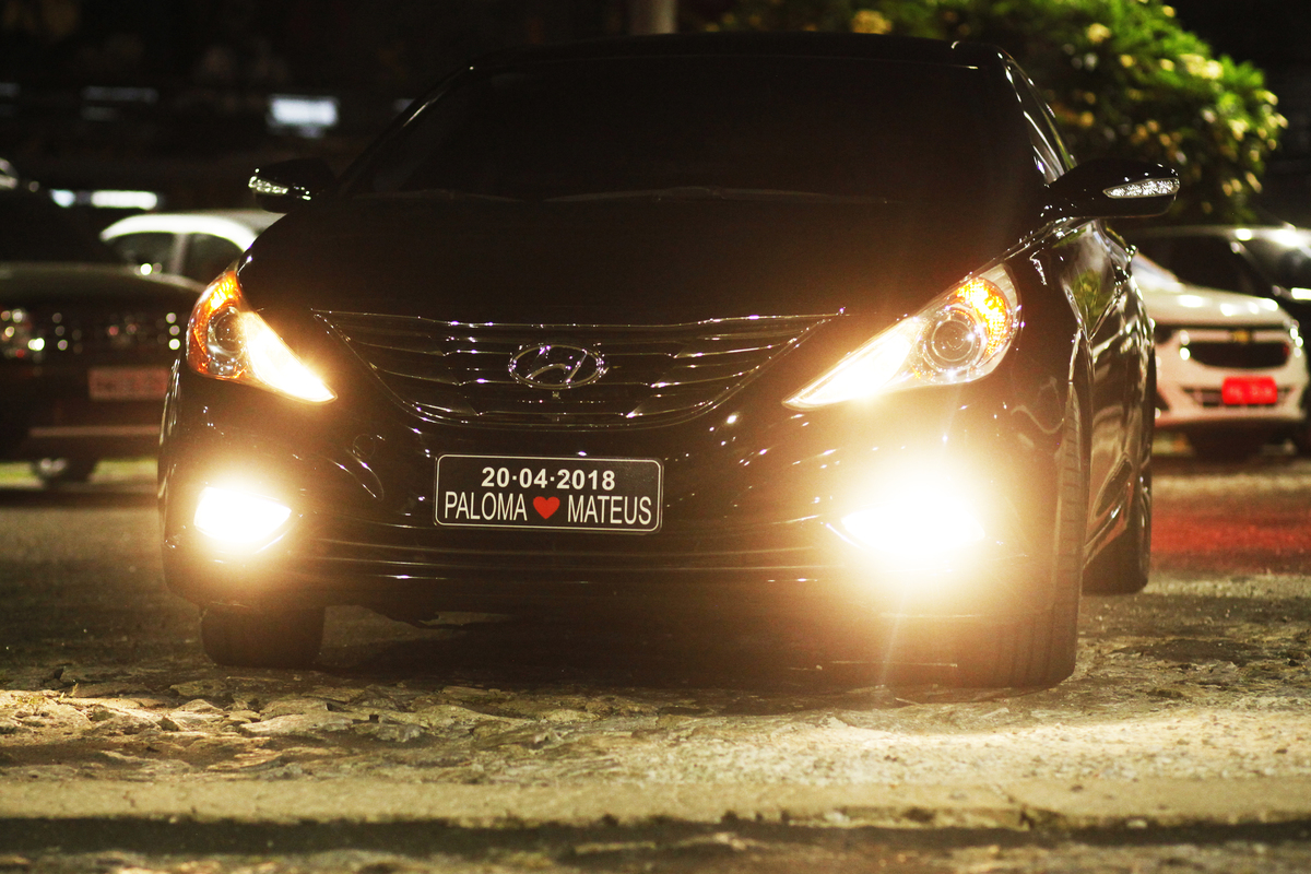 Chegada de carro da noiva