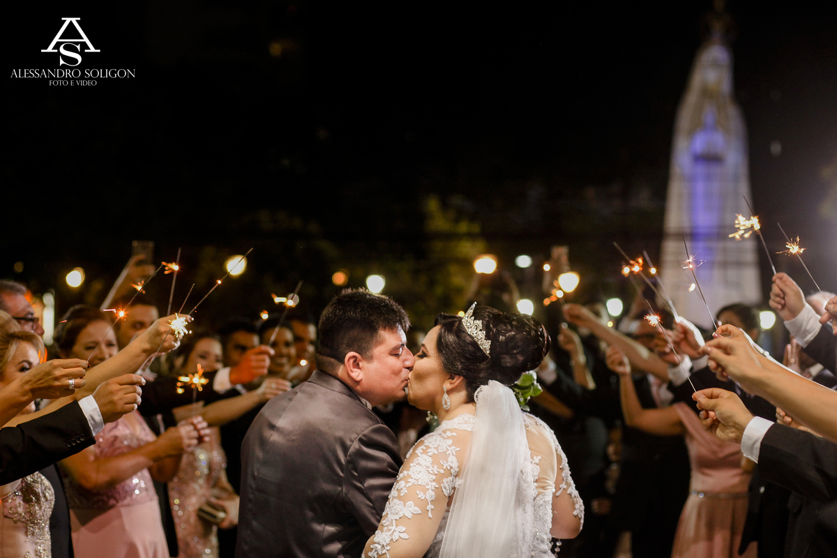 Saida dos noivos na Igreja de Fatima em Fortaleza