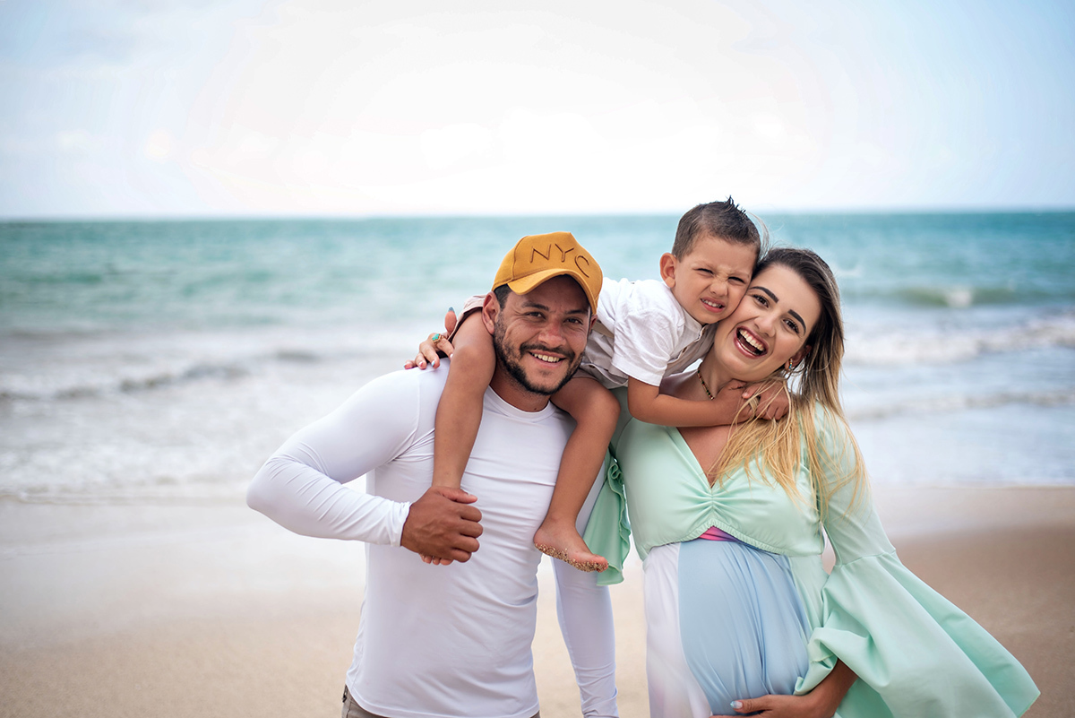 Família feliz em maceio
