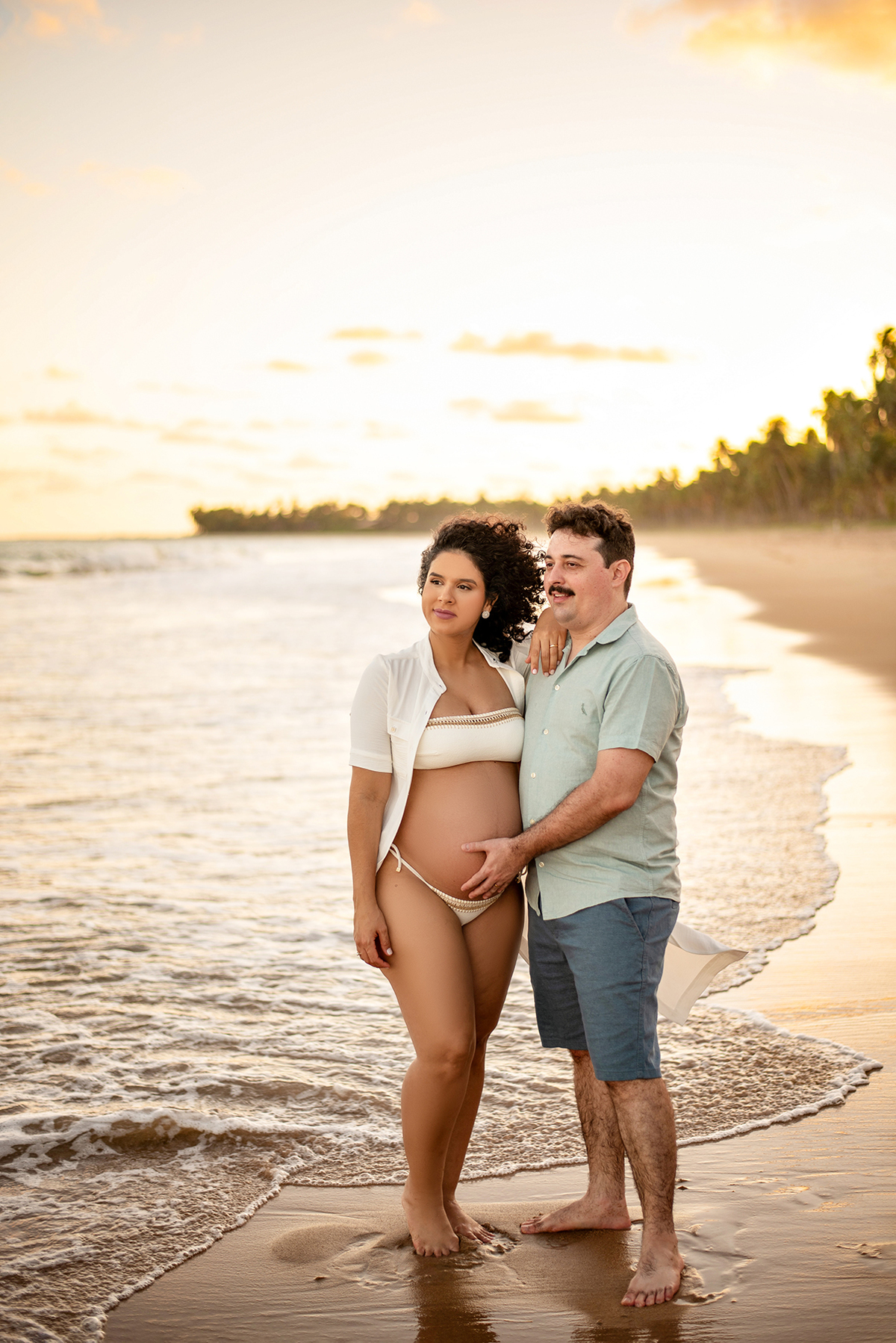 foto de gravida na praia