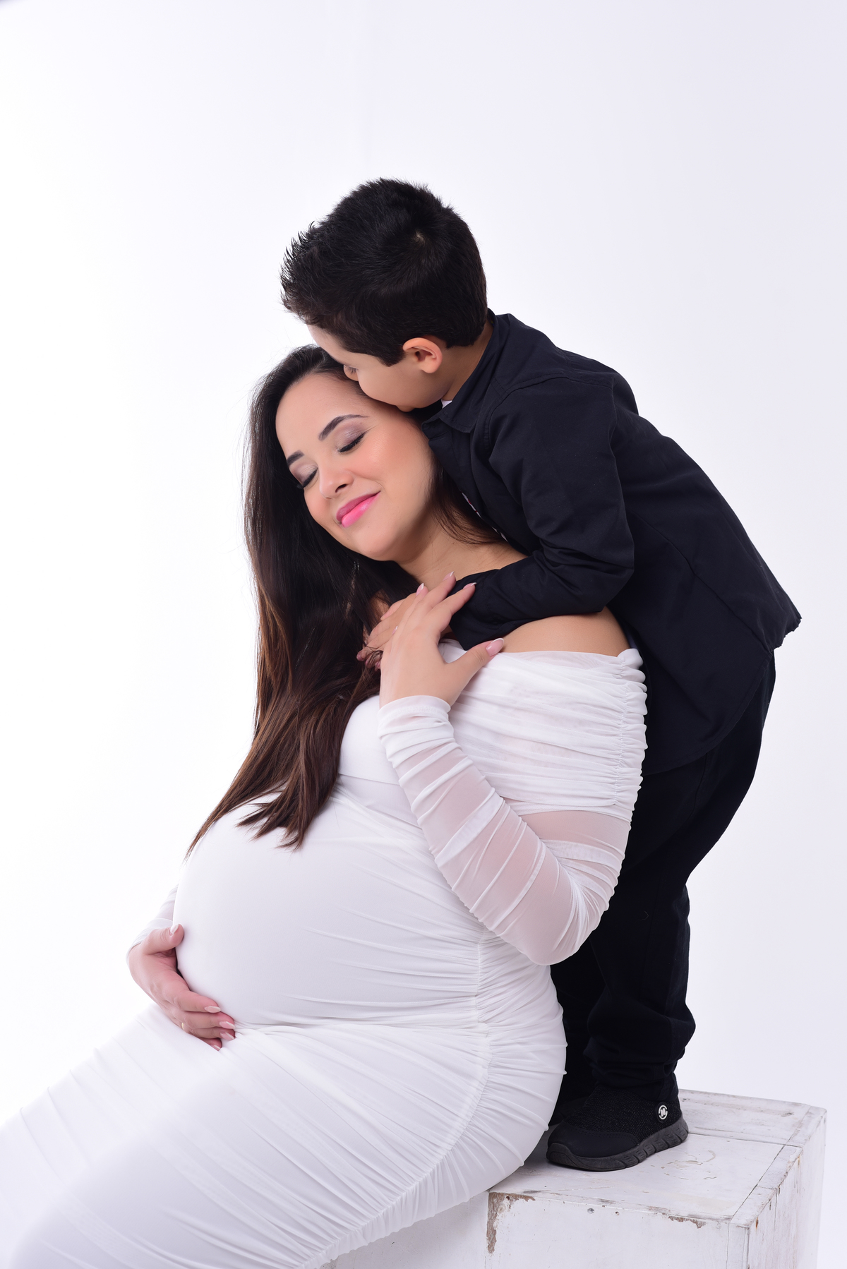 foto gestante gravidez maternidade mae mae de menina fotografo no litoral foto estudio