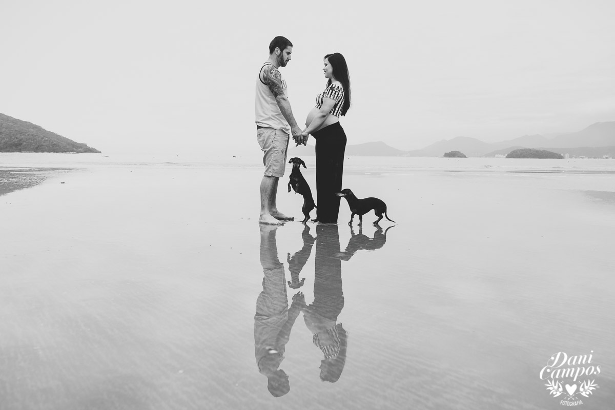 fotografia gestante na praia beach maternidade fotografos no litoral dani campos fotografia maternidade gravida mae de menina dogs base