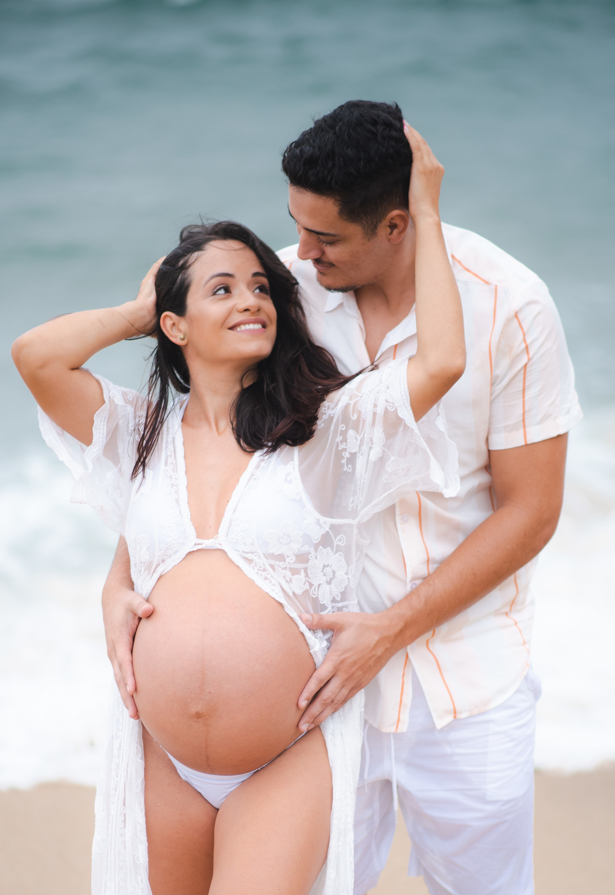 gestante ensaio fotografico na praia gravidez maternidade fotografo no litoral