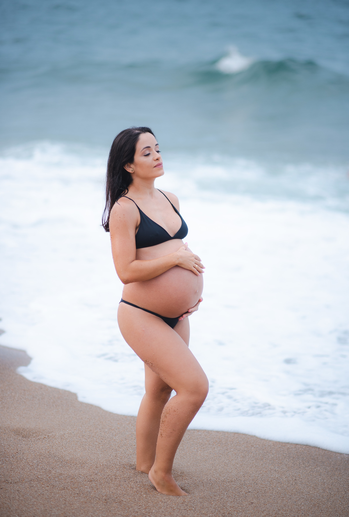 gestante ensaio fotografico na praia gravidez maternidade fotografo no litoral