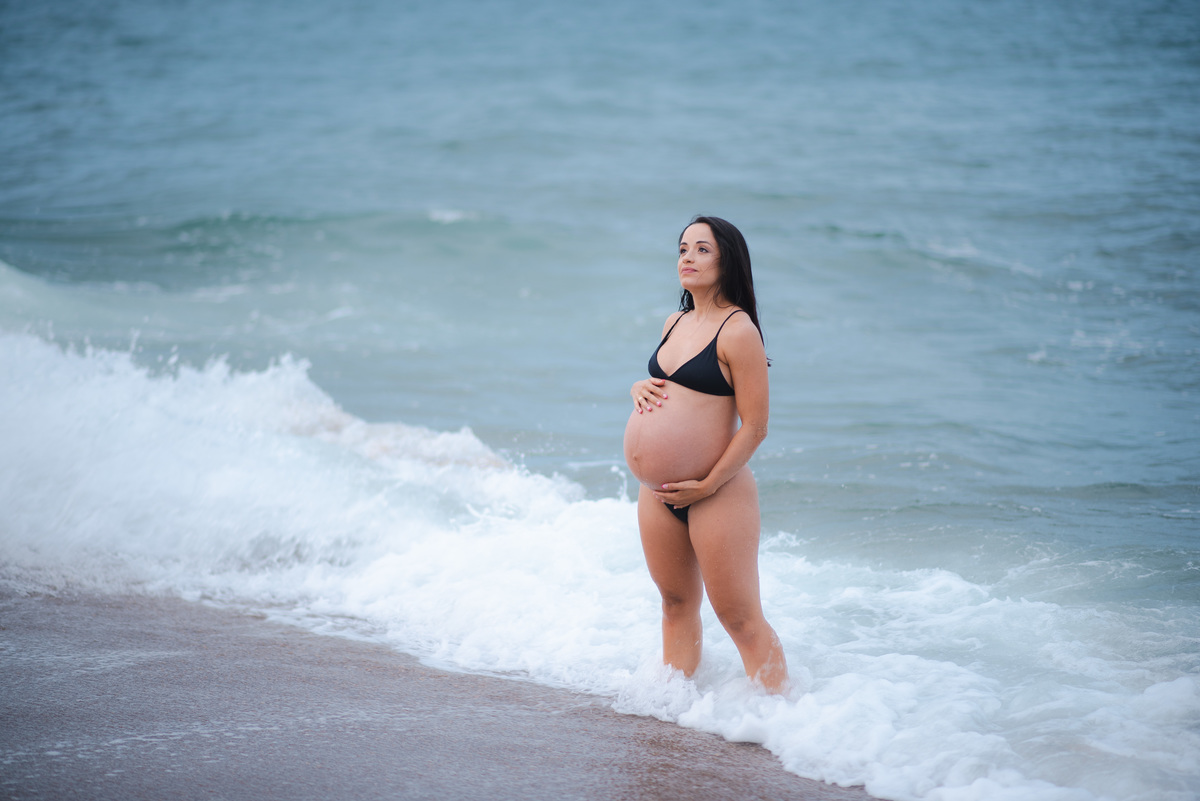 gestante ensaio fotografico na praia gravidez maternidade fotografo no litoral