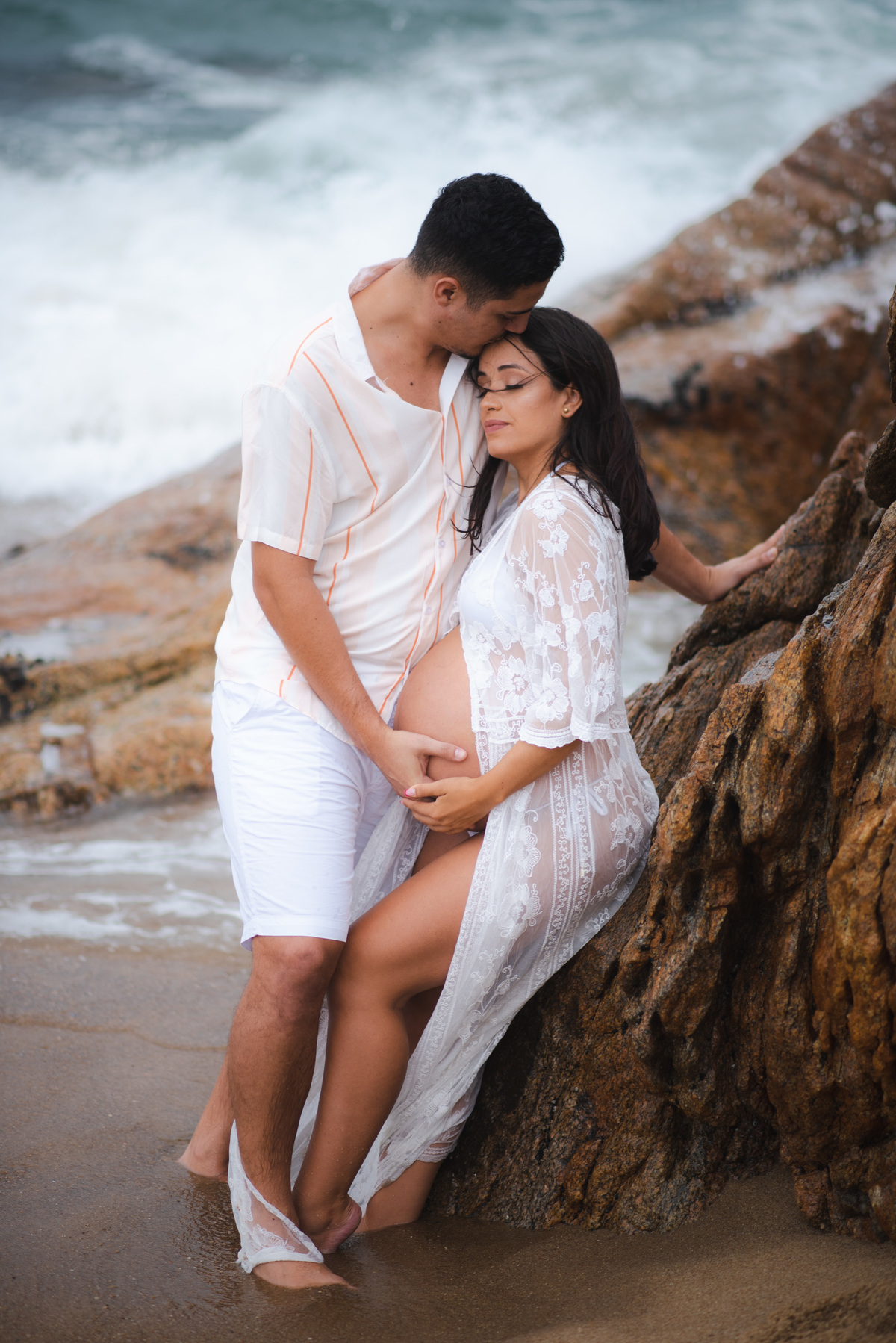 gestante ensaio fotografico na praia gravidez maternidade fotografo no litoral