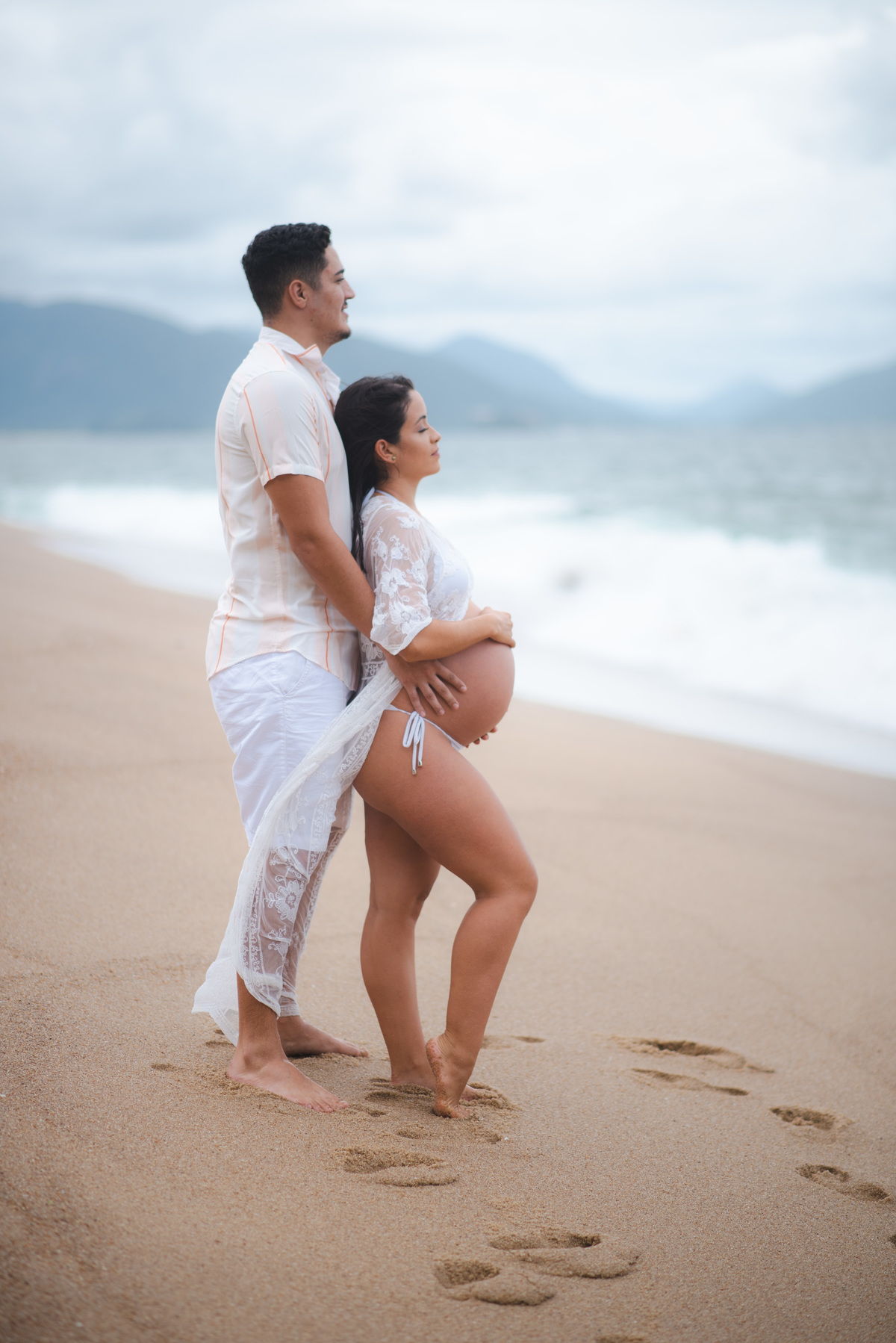 gestante ensaio fotografico na praia gravidez maternidade fotografo no litoral