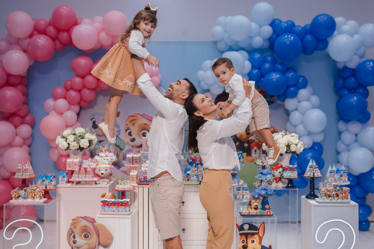 Aniversário infantil com tema da patrulha canina