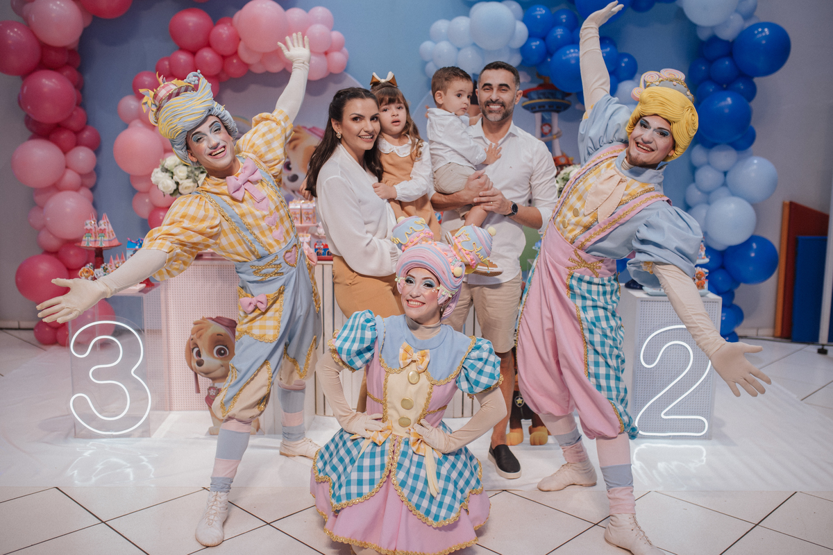 Aniversário infantil com tema da patrulha canina