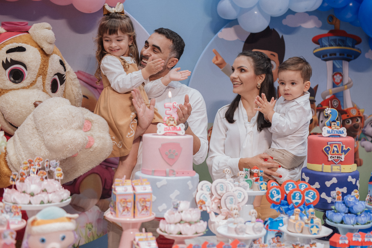 Aniversário infantil com tema da patrulha canina