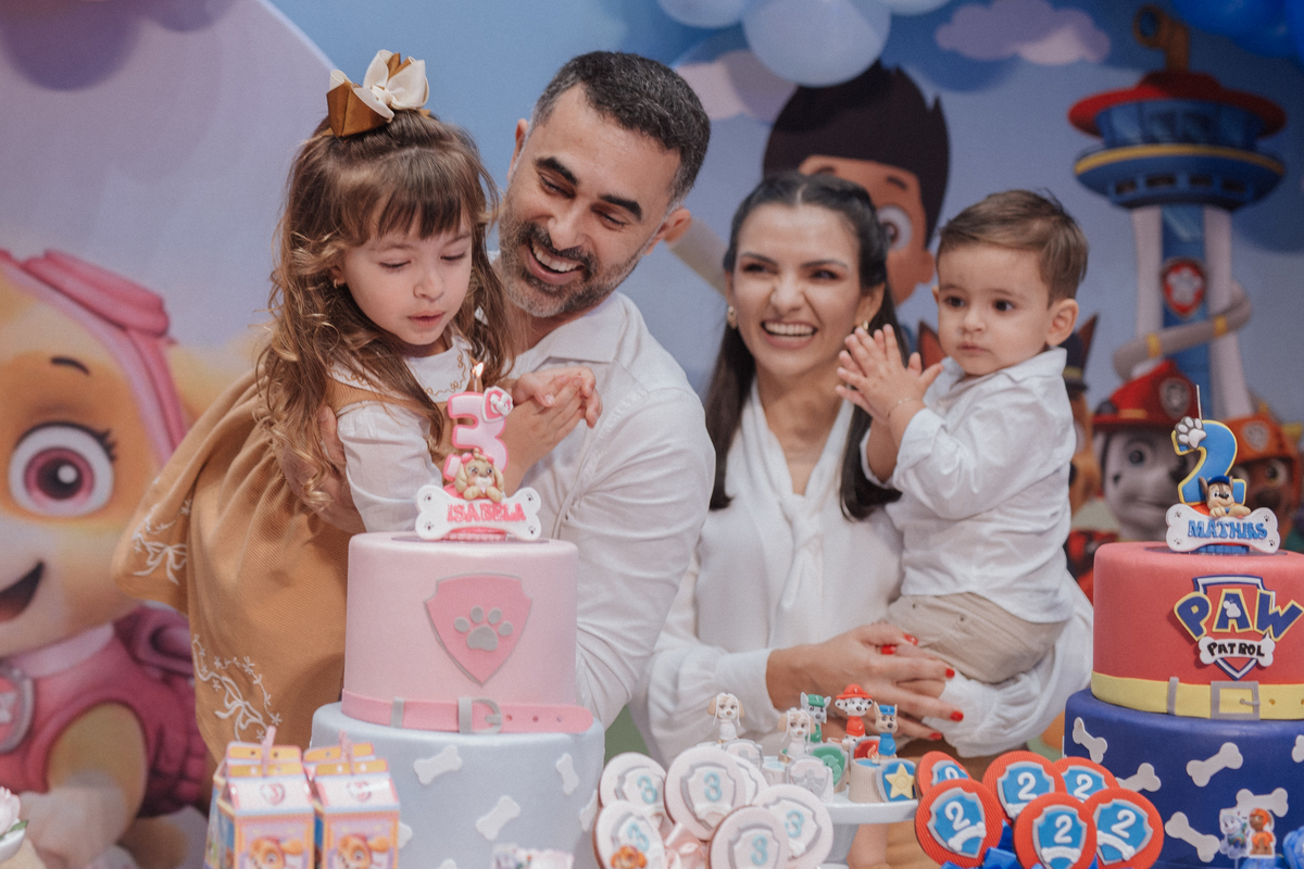 Aniversário infantil com tema da patrulha canina