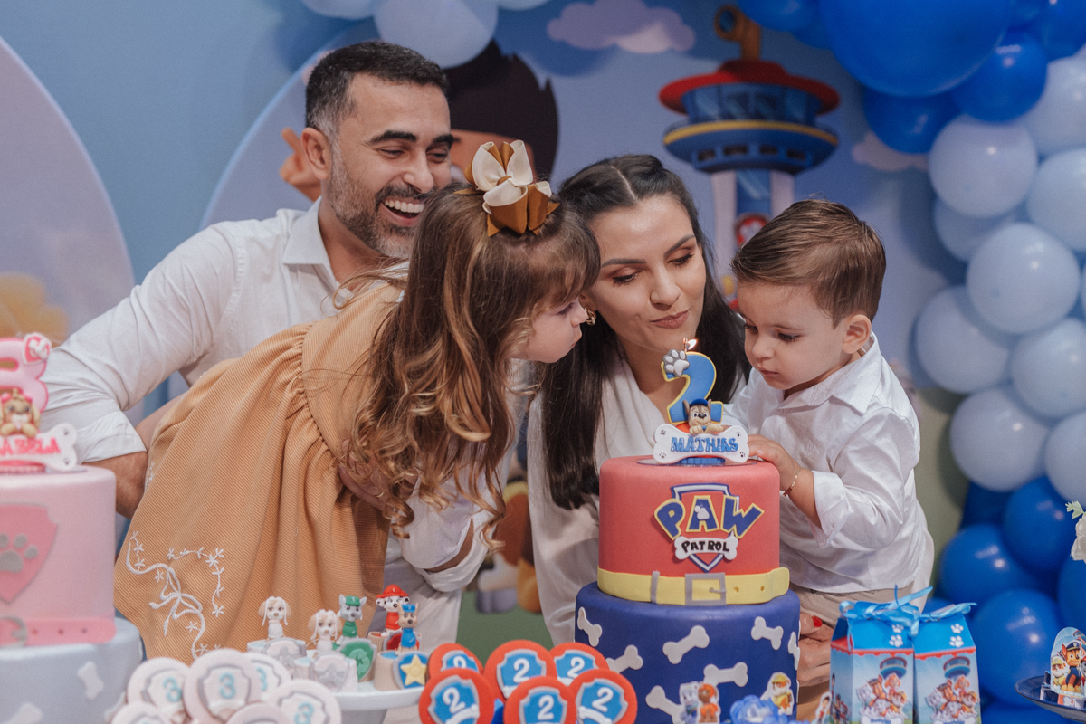 Aniversário infantil com tema da patrulha canina