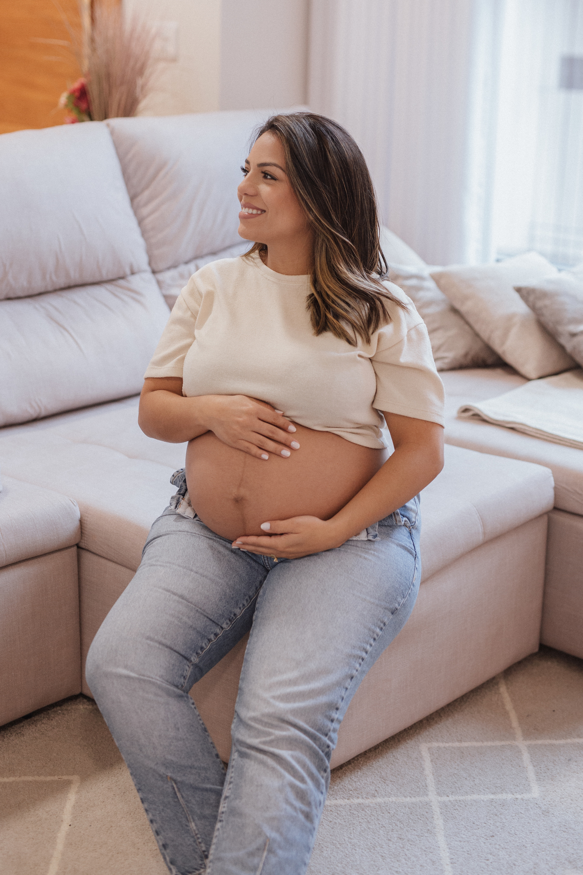 Inspiração de retrato para gestante 