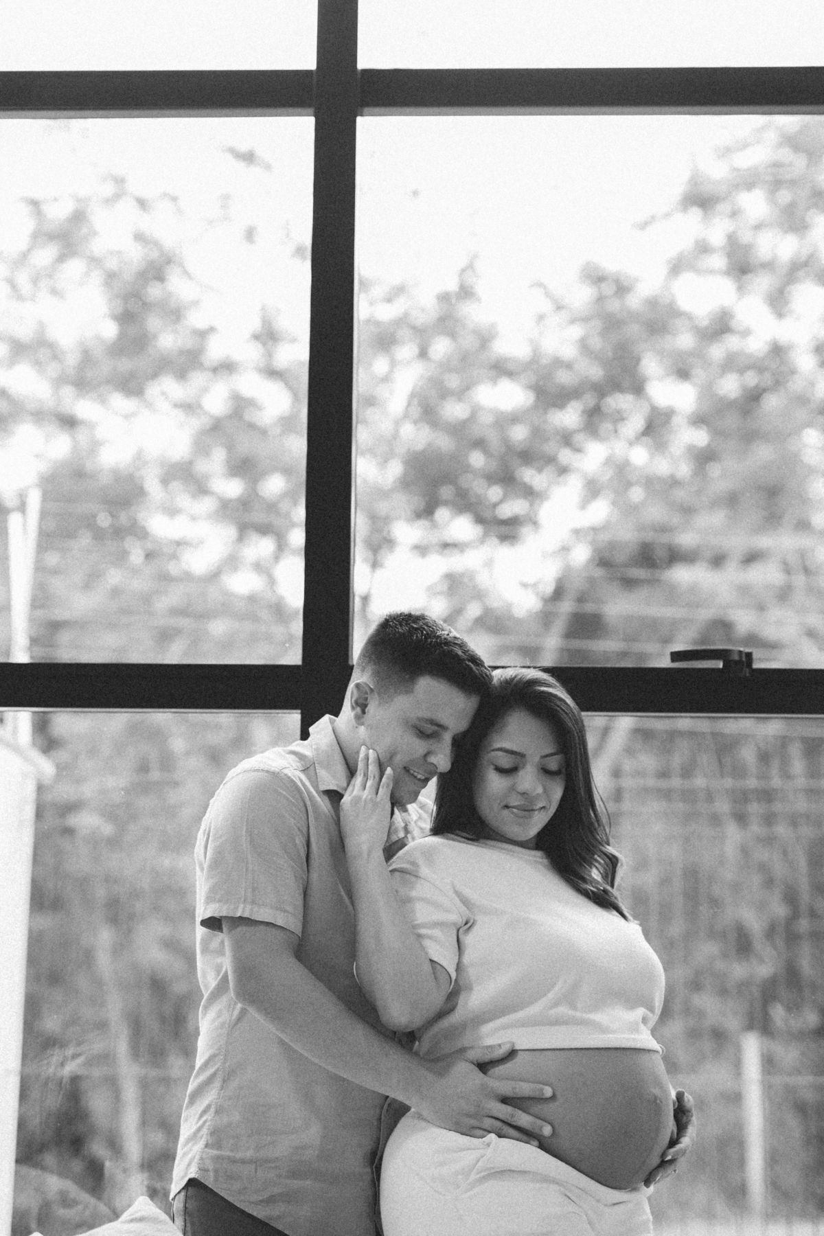 inspiração de ensaio de gestante em casa