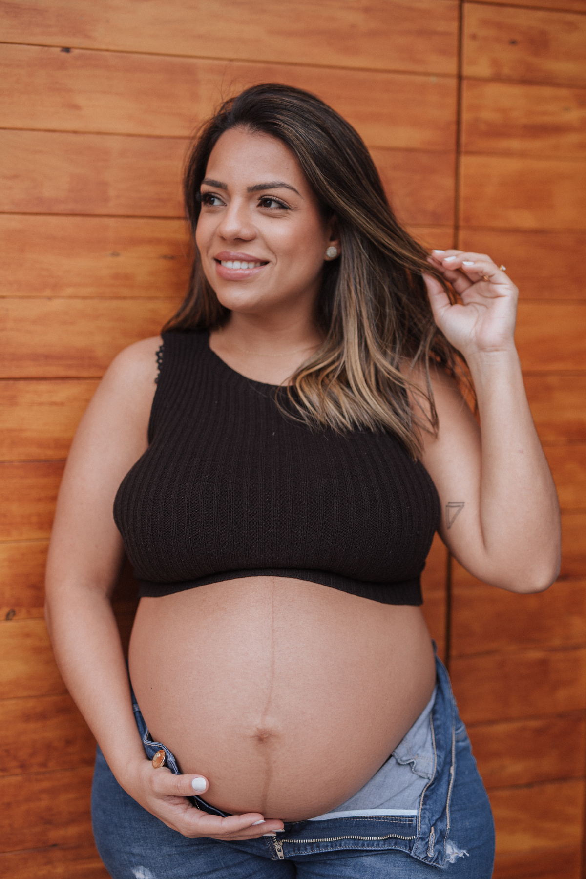 Inspiração de ensaio minimalista em casa