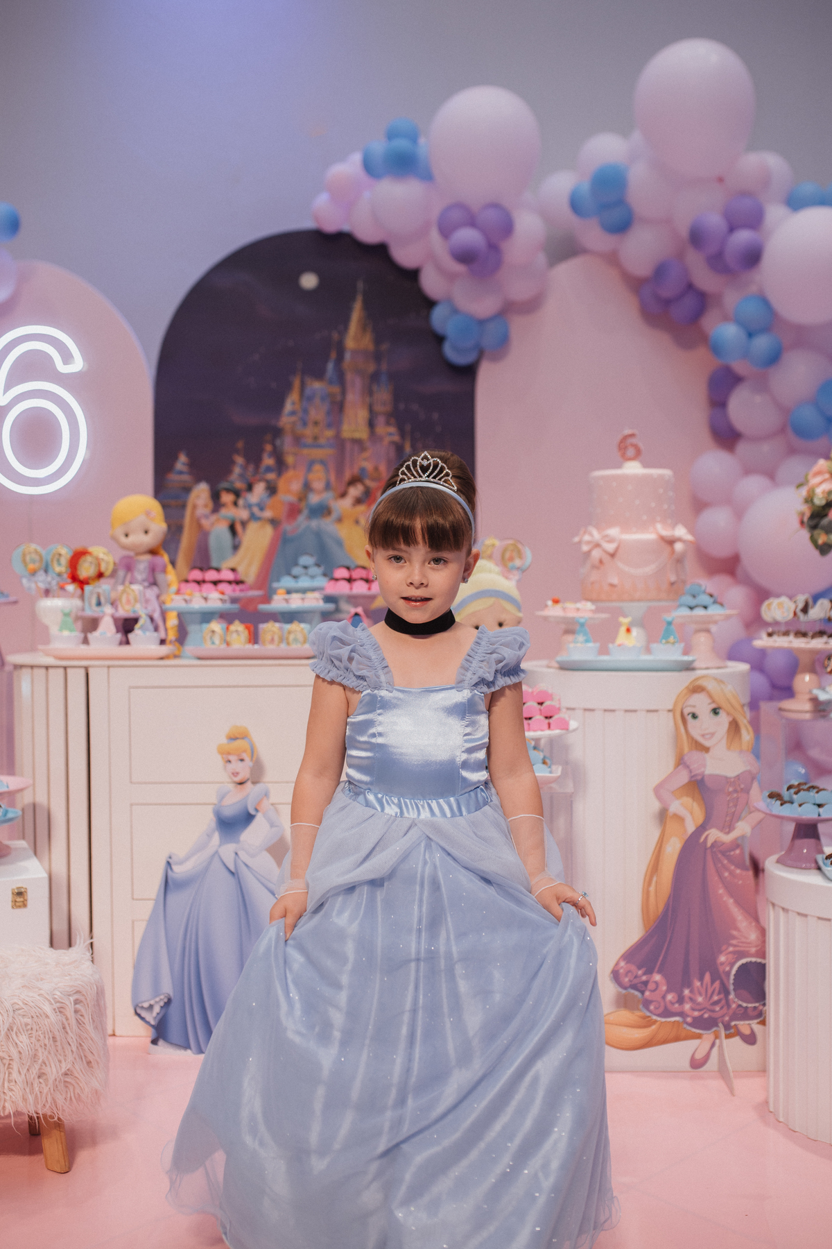 Aniversário infantil com tema da Cinderela