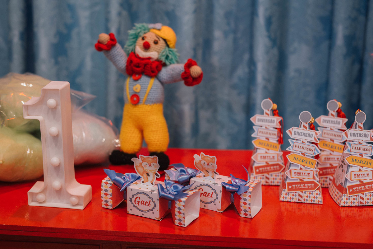 Aniversário infantil com tema de circo