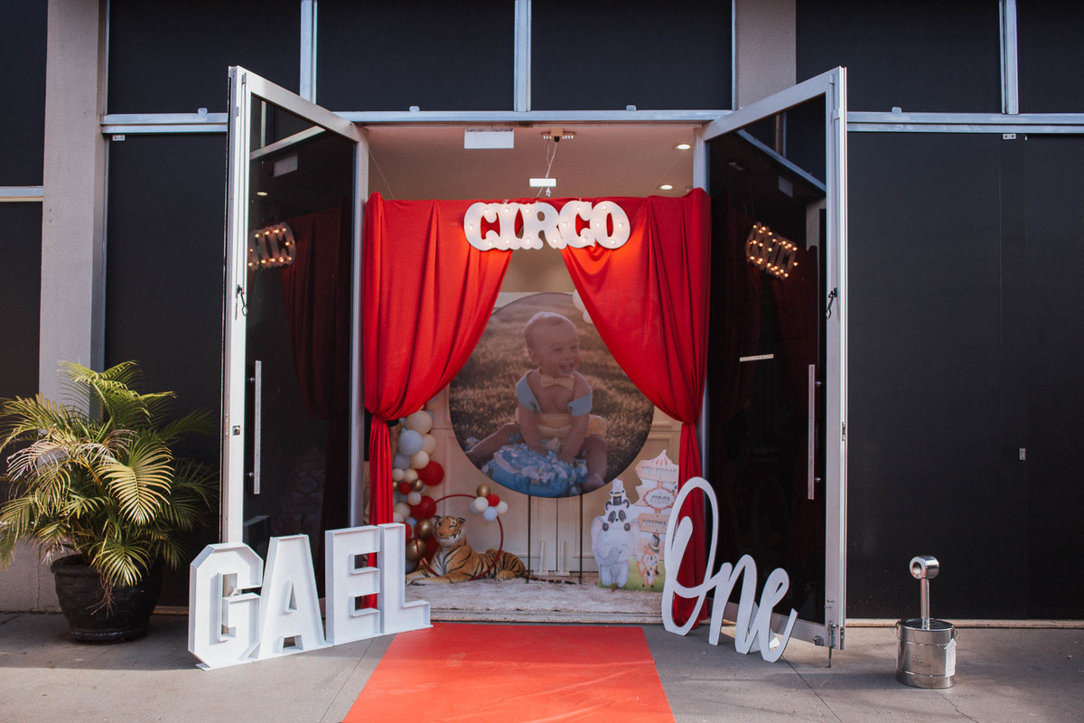 Aniversário infantil com tema de circo