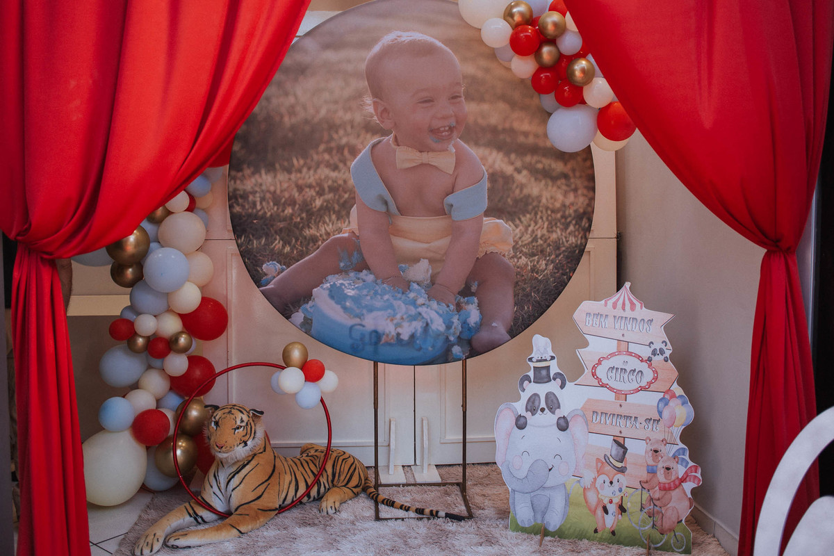 Aniversário infantil com tema de circo