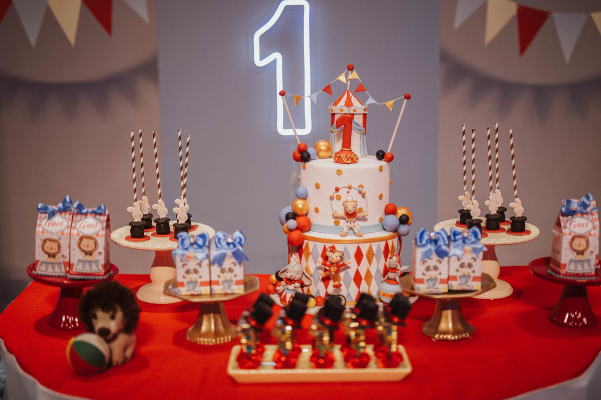 Aniversário infantil com tema de circo