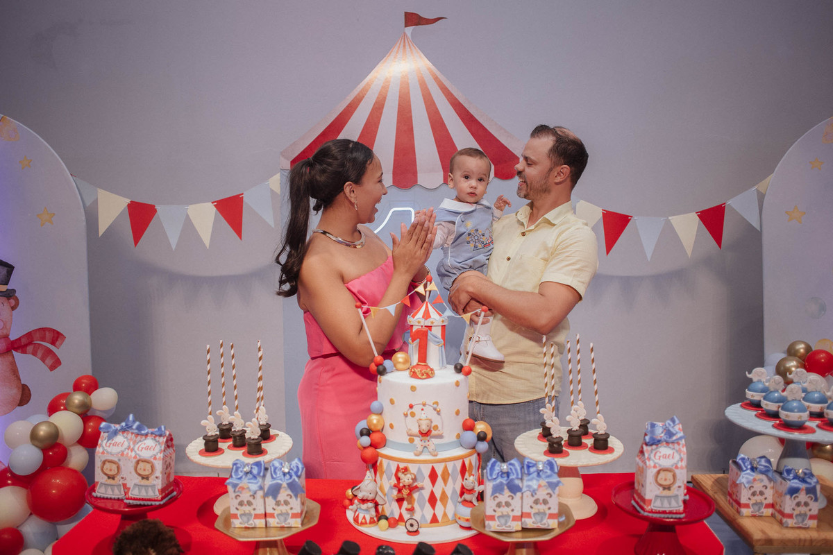 Aniversário infantil com tema de circo