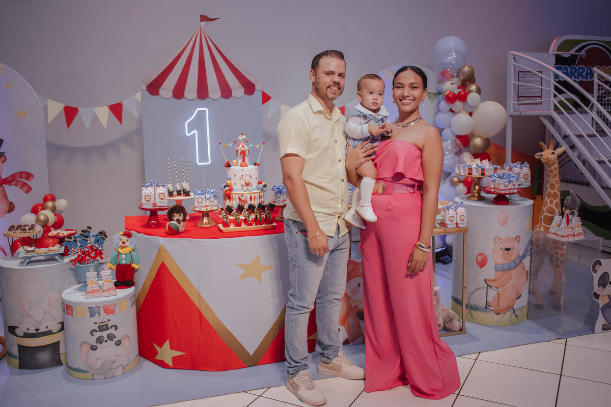 Aniversário infantil com tema de circo
