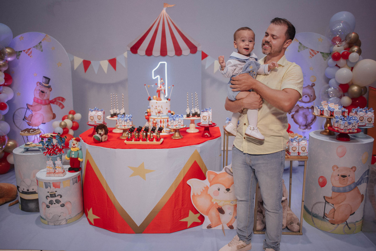 Aniversário infantil com tema de circo