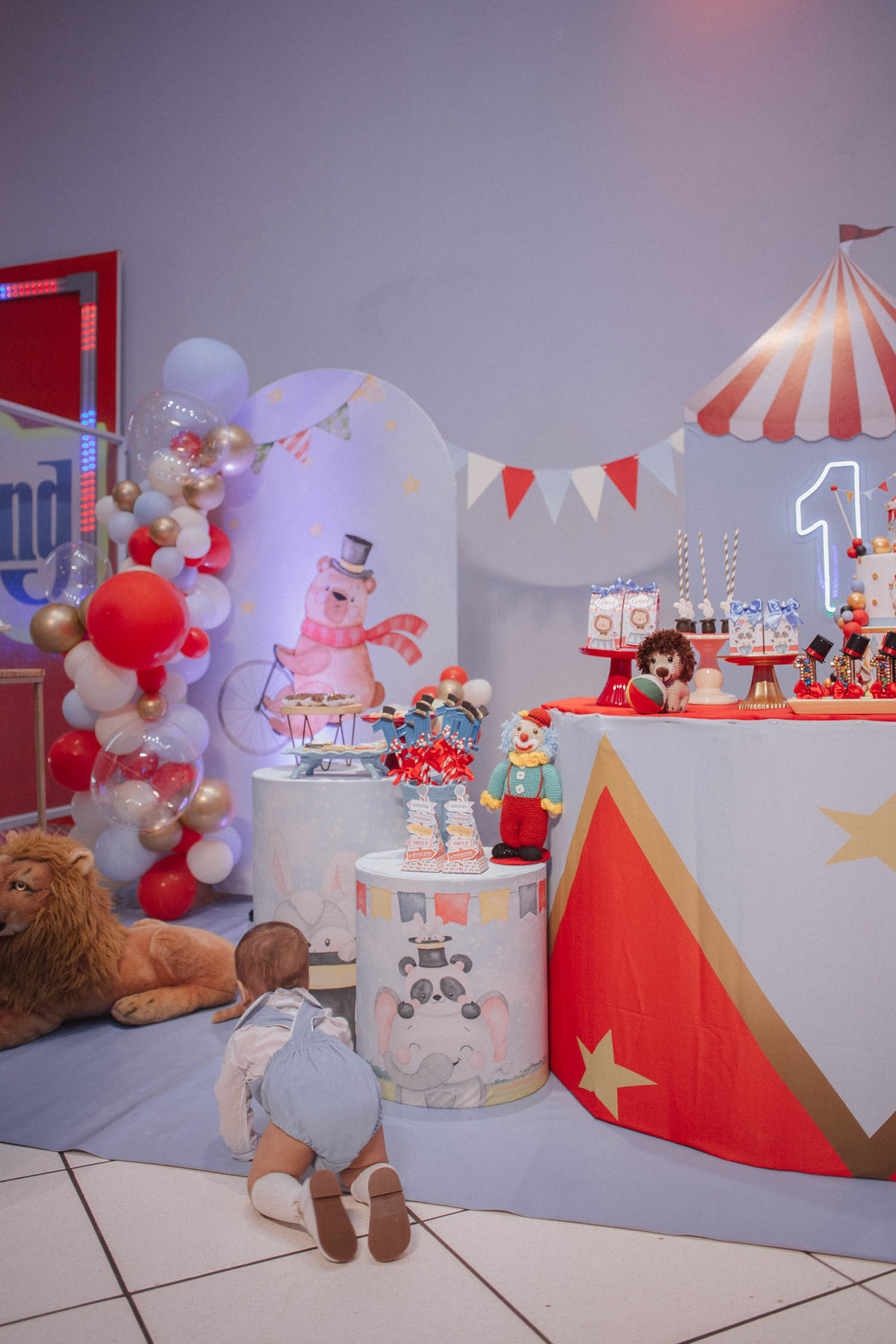 Aniversário infantil com tema de circo