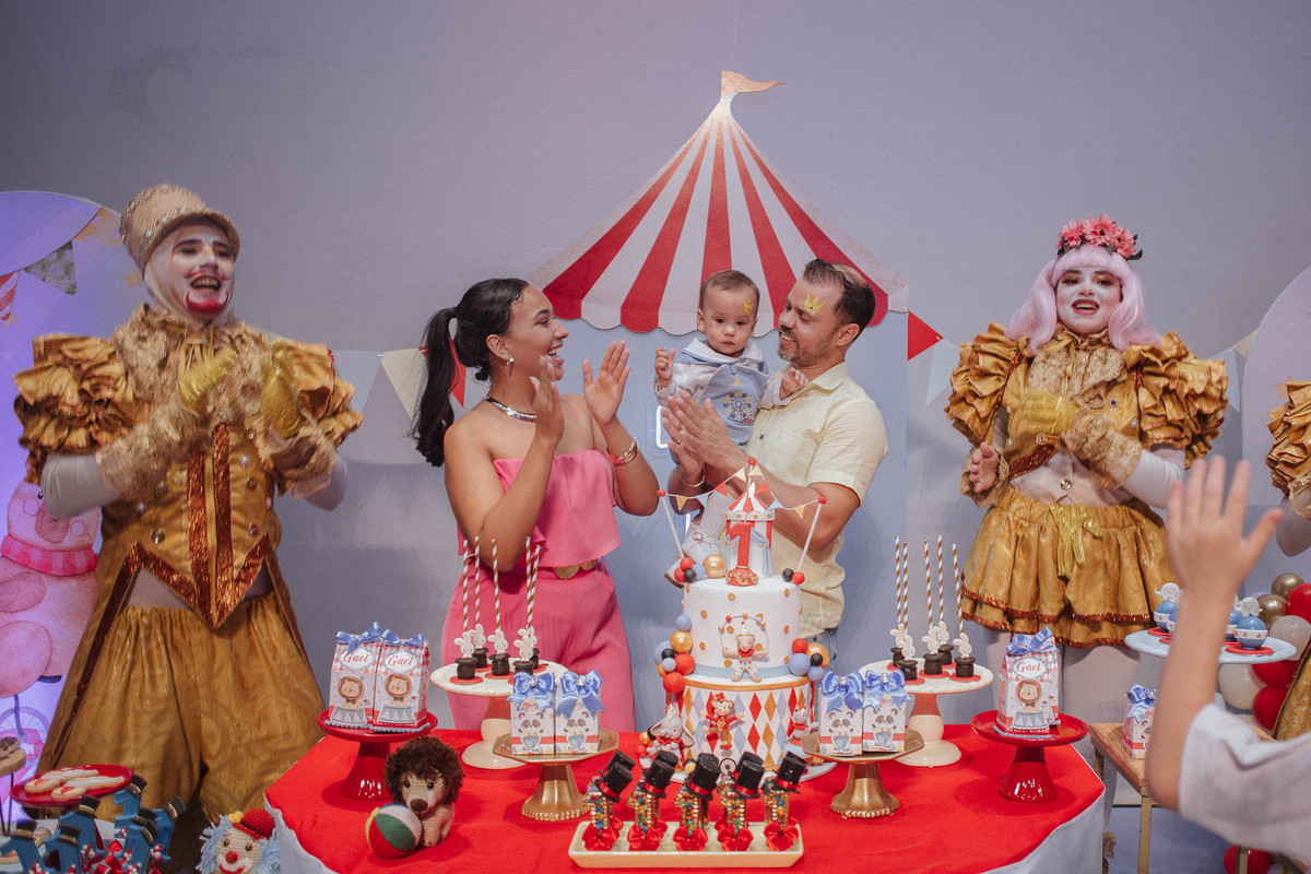 Aniversário infantil com tema de circo