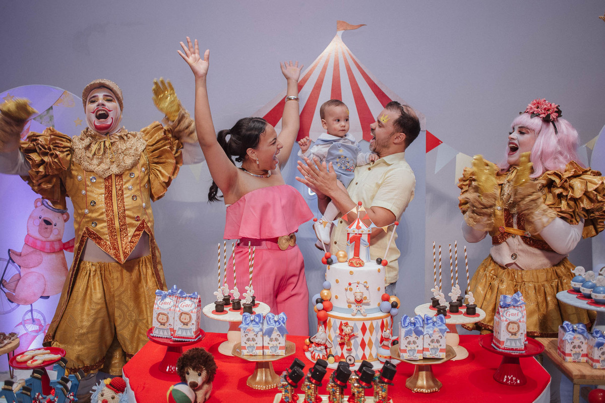 Aniversário infantil com tema de circo