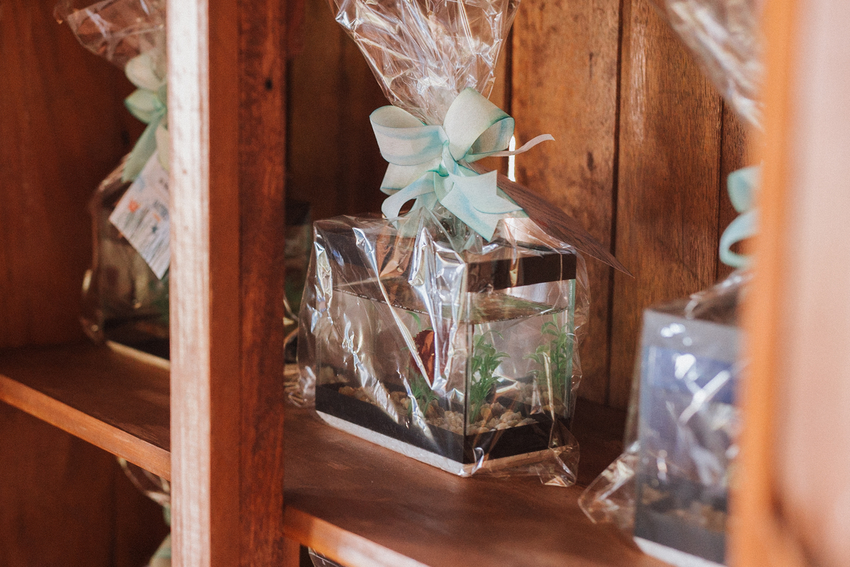 Aniversário infantil com tema de fundo do mar